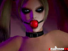 MomsCult presents: Harley quinn gets hard sex lesson and creampie