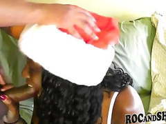 MomsCult presents: Sexy ebony girlfriend christmas fuck !!