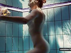 MomsCult presents: Hot big titted teen lera swimming in the pool