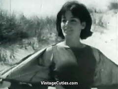 MomsCult presents: Nudist girl's day on a beach (1960s vintage)