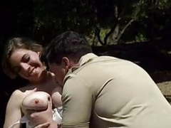 MomsCult presents: Big boobs girl gets fucked outdoors