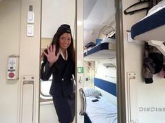 MomsCult presents: Seduced the conductor on the train and fucked while she had a break