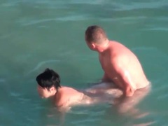 MomsCult presents: Curvy couple has hardcore sex in the ocean