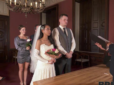 MomsCult presents: Hot ass bride killa raketa drops her panties to ride a hard dick