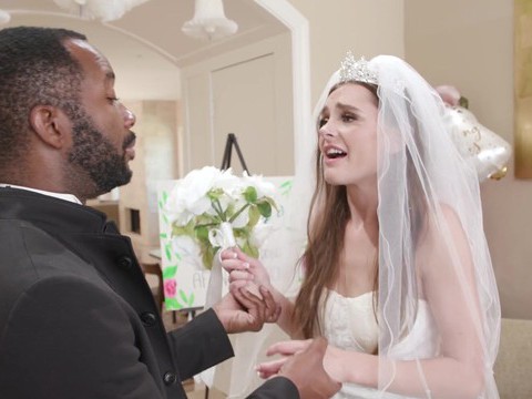 MomsCult presents: Hardcore interracial gangbang with hot ass bride aften opal. hd