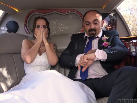 MomsCult presents: Busty bride jennifer mendez gets ass fucked in back of the limo