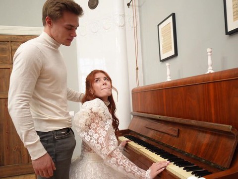 MomsCult presents: Redhead pianist goes nuts for my hard dick after practice