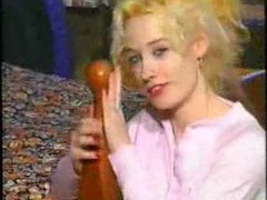 MomsCult presents: Blonde girl rides her big bedpost