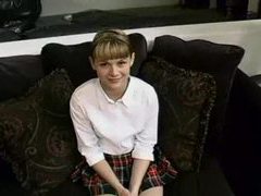MomsCult presents: Adorable schoolgirl gives head before sex