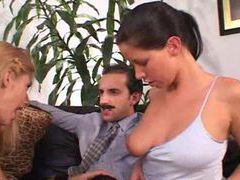 MomsCult presents: Older guy and the teens having a threesome