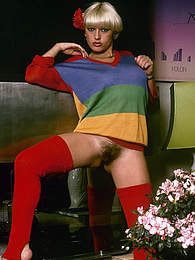 MomsCult presents: Amazing blond babe masturbating and posing for the camera