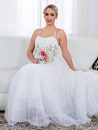 MomsCult presents: Blonde bride Anna Khara has sex with the groom and a photographer at once